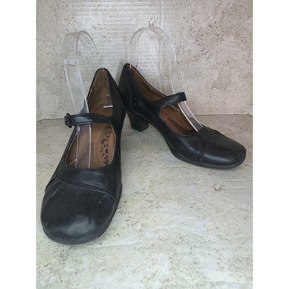 Earth Spirit Minimalist Business Preppy Mary Jane Heels Women Sz 7.5 Dressy Shoe - Picture 1 of 8